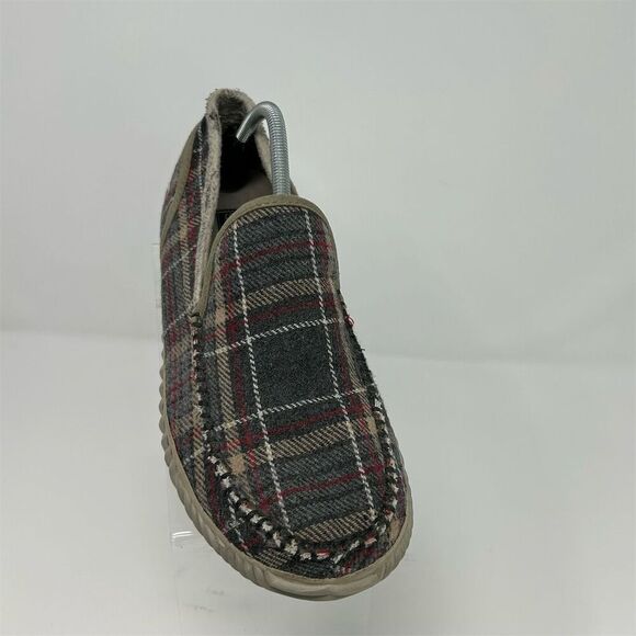 Sorel Men\'s Dude Moc Slippers Blue, Red and Gray Plaid Size 11 Casual Slip-On main image 11